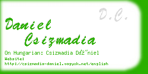 daniel csizmadia business card